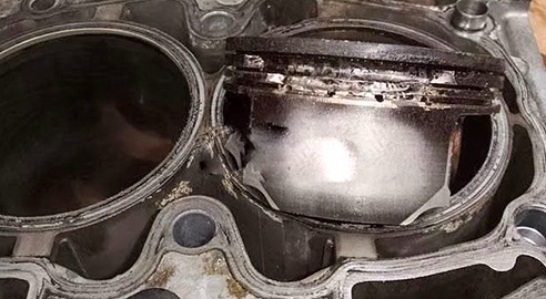 挖改鉆機機油進水